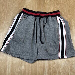 MNML Men’s Muticolor Zipper Pocket Drawstring Elastic Waist Sweatshorts Size M